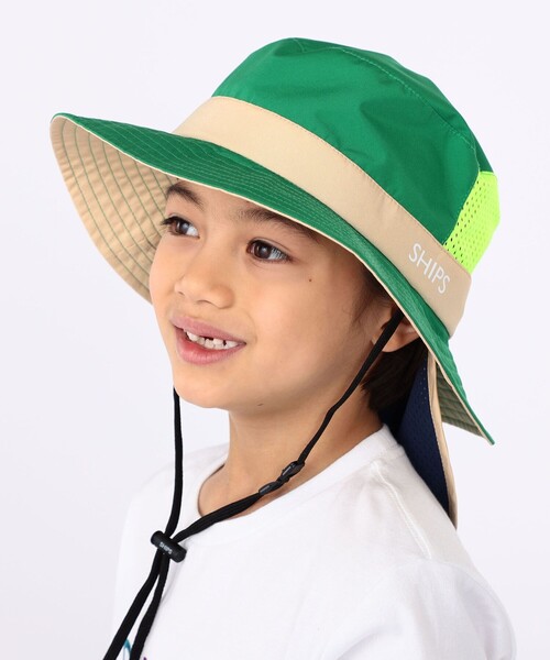 SHIPS(シップス)の「SHIPS KIDS:〈UVカット/撥水/吸水速乾〉サファリ ハット(キャップ・キッズ・ブルー/ライラック/グリーン・SMALL/LARGE/MEDIUM/X-LARGE)」の4枚目の写真