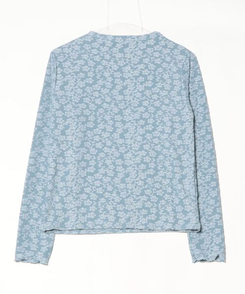 mitis(ミティス)の「mitis 花柄シアーボトルネックロンT(Tシャツ/カットソー・レディース・ブルー/ブラック/アイボリー・M)」の13枚目の写真