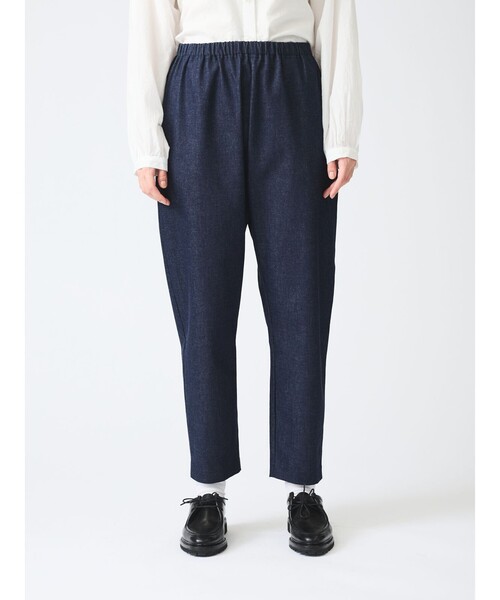 mizuiroind（ミズイロインド）の「mizuiro ind ハイウエストストレッチデニムパンツ（その他パンツ・レディース・ブラック/インディゴブルー・FREE）」の9枚目の写真