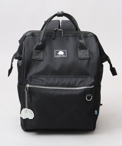 撥水ナイロン 11ポケット がばっとひらく 金口リュック 大容量