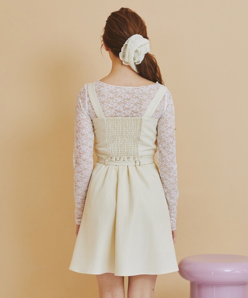 REDYAZEL(レディアゼル)の「フロントシャーリングシャツ&ストライプミニワンピースセット(ワンピース・レディース・グレー系その他/ブラック系その他/ベージュ系その他・SMALL/MEDIUM)」の20枚目の写真