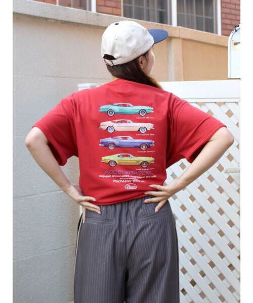 Ungrid(アングリッド)の「カープリントロゴTee(Tシャツ/カットソー・レディース・オフホワイト/チャコールグレー/レッド・FREE)」の19枚目の写真