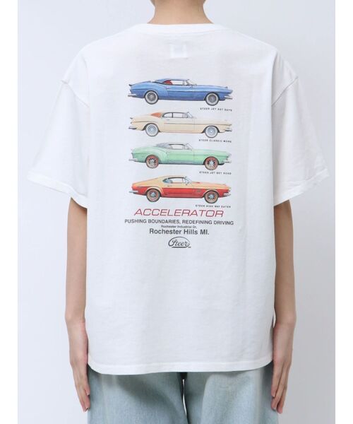 Ungrid(アングリッド)の「カープリントロゴTee(Tシャツ/カットソー・レディース・オフホワイト/チャコールグレー/レッド・FREE)」の9枚目の写真