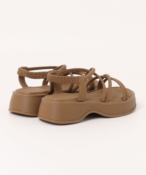 shoes365(シューズスリーシックスファイヴ)の「【shoes 365】マルチストラップ厚底サンダル (SS)(サンダル・レディース・オフホワイト/ブラック/ベージュ・23.0cm/23.5cm/24.0cm/24.5cm/22.5cm/25.0cm)」の9枚目の写真