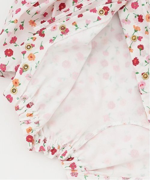 新品紙タグ付きkate spade NEW YORK花柄リボン付きロンパース70 新品紙タグ付きkate spade NEW YORK花柄リボン付きロンパース70