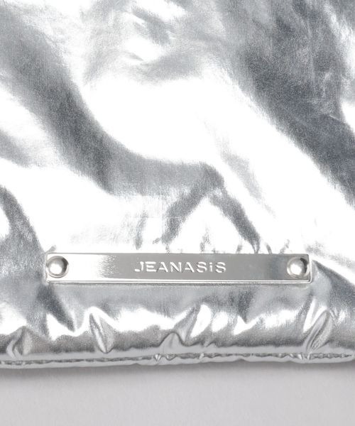 JEANASIS（ジーナシス）の「【WEB・一部店舗限定】ミニポーチ/291980（ポーチ・レディース・シルバー/ブラック・FREE）」の7枚目の写真