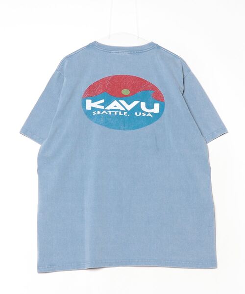 KAVU(カブー)の「KAVU/カブー Surf Logo Tee/サーフロゴティー(Tシャツ/カットソー・メンズ・ブラック/アイボリー/ブルー/レッド・MEDIUM/X-LARGE/LARGE)」の21枚目の写真