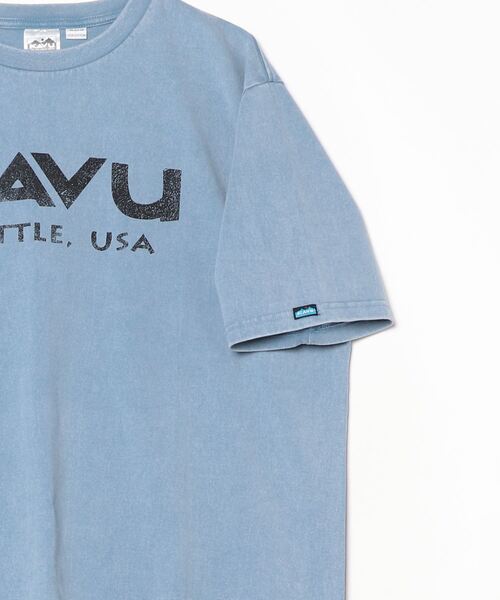KAVU(カブー)の「KAVU/カブー Surf Logo Tee/サーフロゴティー(Tシャツ/カットソー・メンズ・ブラック/アイボリー/ブルー/レッド・MEDIUM/X-LARGE/LARGE)」の22枚目の写真