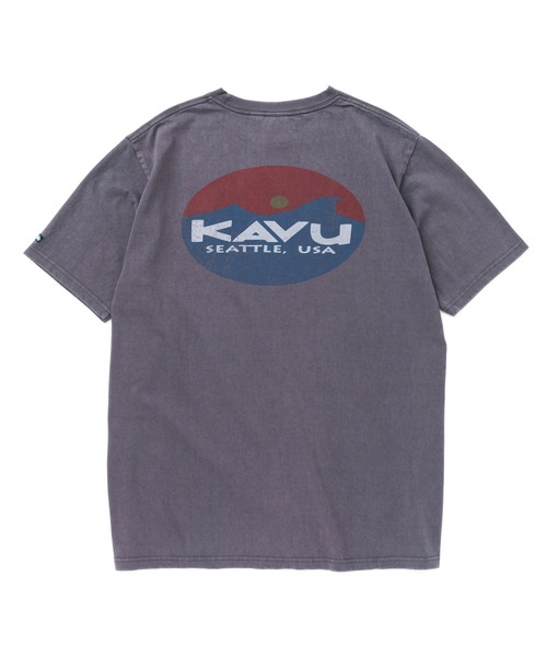 KAVU(カブー)の「KAVU/カブー Surf Logo Tee/サーフロゴティー(Tシャツ/カットソー・メンズ・ブラック/アイボリー/ブルー/レッド・MEDIUM/X-LARGE/LARGE)」の5枚目の写真