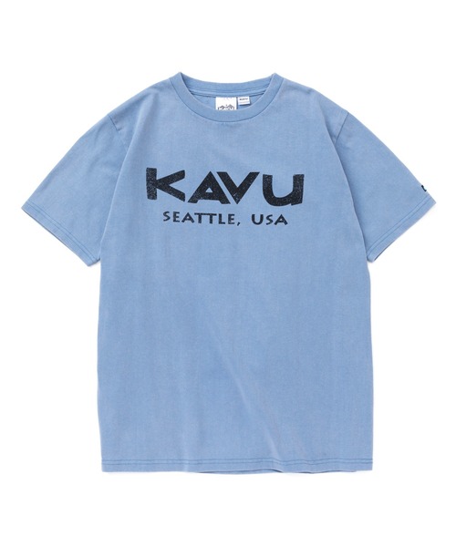 KAVU(カブー)の「KAVU/カブー Surf Logo Tee/サーフロゴティー(Tシャツ/カットソー・メンズ・ブラック/アイボリー/ブルー/レッド・MEDIUM/X-LARGE/LARGE)」の15枚目の写真