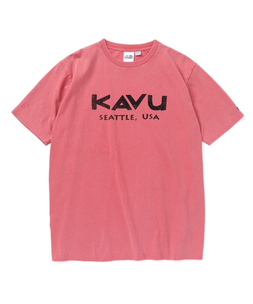 KAVU(カブー)の「KAVU/カブー Surf Logo Tee/サーフロゴティー(Tシャツ/カットソー・メンズ・ブラック/アイボリー/ブルー/レッド・MEDIUM/X-LARGE/LARGE)」の18枚目の写真