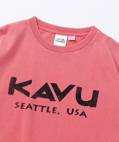 KAVU(カブー)の「KAVU/カブー Surf Logo Tee/サーフロゴティー(Tシャツ/カットソー・メンズ・ブラック/アイボリー/ブルー/レッド・MEDIUM/X-LARGE/LARGE)」の19枚目の写真