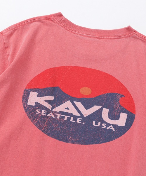 KAVU(カブー)の「KAVU/カブー Surf Logo Tee/サーフロゴティー(Tシャツ/カットソー・メンズ・ブラック/アイボリー/ブルー/レッド・MEDIUM/X-LARGE/LARGE)」の20枚目の写真