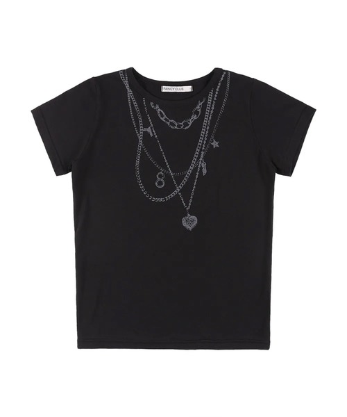 tシャツ A'GEM/9 × .kom 「 FANCY CLUB/ファンシークラブ」 DUAL CHARM NECKLACE TEE/デュアルチャーム A'GEM/9 × .kom 『 FANCY CLUB/ファンシークラブ』 DUAL CHARM