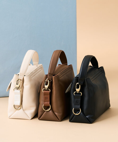 Kastane（カスタネ）の「【Kolors like you/2WAY】ハレノヒバッグ（ショルダーバッグ・レディース・ブラウン/アイボリー/ブラック・FREE）」の5枚目の写真