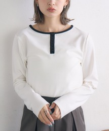 ヘンリーネックカットソー
