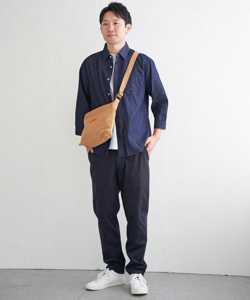 ikka(イッカ)の「【雑誌MonoMax5月号掲載】7分袖フレンチリネンMIX無地シャツ【吸水速乾/親子コーデ】(シャツ/ブラウス・メンズ・ホワイト/グリーン/ピンク/ネイビー/ベージュ/ブルー・S/M/L/XL)」の19枚目の写真