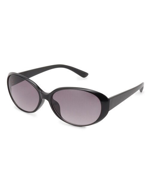 SHOO・LA・RUE（シューラルー）の「オーバルフレームサングラス（サングラス・レディース・ブラック/レッド系/ダークブラウン・00）」の2枚目の写真