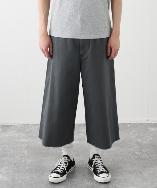 ファセッタズム　グレー　パンツ FACETASM（ファセッタズム）の「FRINGE FLAIR CHECK PANTS