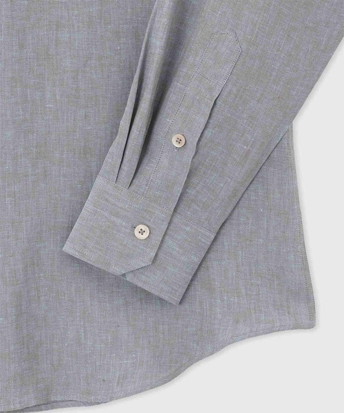 Paul Smith(ポールスミス)の「カラーリネン カジュアルシャツ / 153306 806PRC(シャツ/ブラウス・メンズ・ラベンダー/ブラック/グレイッシュベージュ・LARGE/MEDIUM/X-LARGE/SMALL)」の5枚目の写真