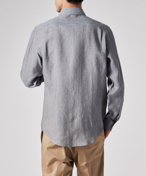 Paul Smith(ポールスミス)の「カラーリネン カジュアルシャツ / 153306 806PRC(シャツ/ブラウス・メンズ・ラベンダー/ブラック/グレイッシュベージュ・LARGE/MEDIUM/X-LARGE/SMALL)」の12枚目の写真