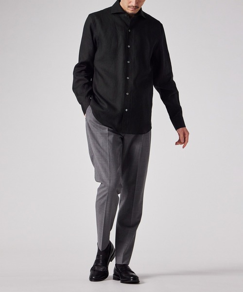 Paul Smith(ポールスミス)の「カラーリネン カジュアルシャツ / 153306 806PRC(シャツ/ブラウス・メンズ・ラベンダー/ブラック/グレイッシュベージュ・LARGE/MEDIUM/X-LARGE/SMALL)」の13枚目の写真