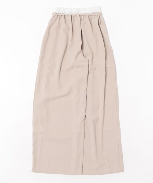 sorule（ソルレ）の「ボックスタックワイドパンツ（スラックス・レディース・ベージュ/ブラック・FREE）」の11枚目の写真