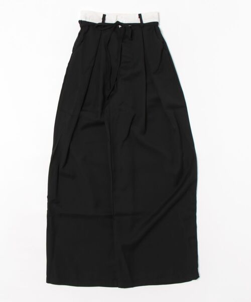 sorule（ソルレ）の「ボックスタックワイドパンツ（スラックス・レディース・ベージュ/ブラック・FREE）」の12枚目の写真