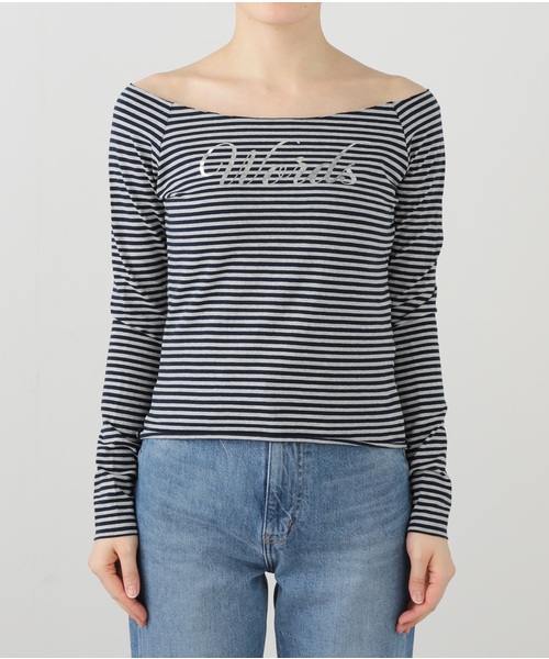 PULP/417EDIFICE(パルプフォーワンセブンエディフィス)の「【Geek Office / ギークオフィス】JUST / ジャスト OFF-SHOULDER TEE(Tシャツ/カットソー・レディース・ブラック/ブラック系その他・FREE)」の8枚目の写真
