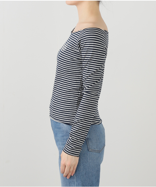 PULP/417EDIFICE(パルプフォーワンセブンエディフィス)の「【Geek Office / ギークオフィス】JUST / ジャスト OFF-SHOULDER TEE(Tシャツ/カットソー・レディース・ブラック/ブラック系その他・FREE)」の9枚目の写真