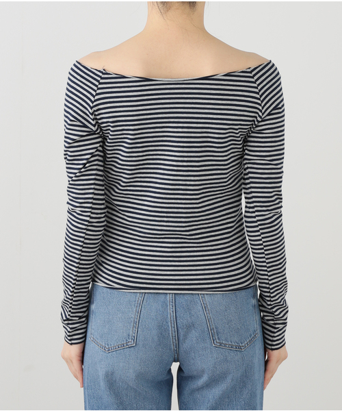 PULP/417EDIFICE(パルプフォーワンセブンエディフィス)の「【Geek Office / ギークオフィス】JUST / ジャスト OFF-SHOULDER TEE(Tシャツ/カットソー・レディース・ブラック/ブラック系その他・FREE)」の10枚目の写真