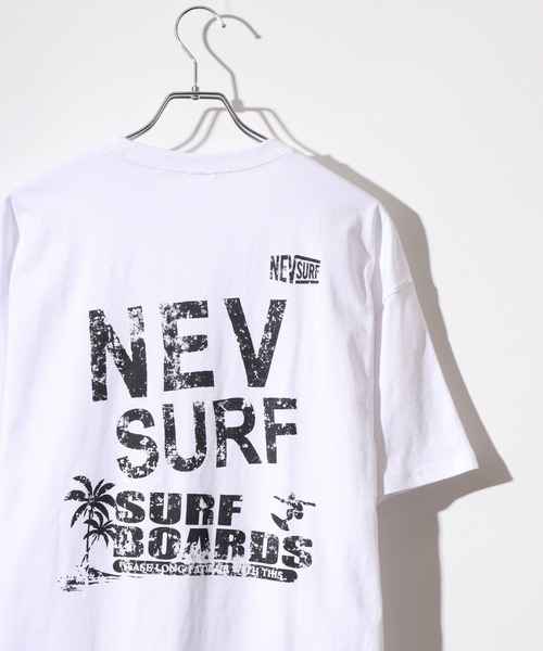 FUNALIVE(ファンアライブ)の「NEVSURF オーバーサイズTシャツ unisex(Tシャツ/カットソー・メンズ・チャコールグレー/ダークグリーン/オフホワイト/ホワイト系3/ホワイト系1/ホワイト系2/ブラック系1/ネイビー系1/ベージュ/ネイビー/オレンジ/チャコール/ダークグリーン系1/オレンジ系1/ミント/ブラック・M/L/XL)」の5枚目の写真