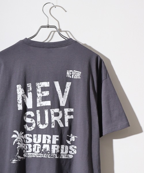 FUNALIVE(ファンアライブ)の「NEVSURF オーバーサイズTシャツ unisex(Tシャツ/カットソー・メンズ・チャコールグレー/ダークグリーン/オフホワイト/ホワイト系3/ホワイト系1/ホワイト系2/ブラック系1/ネイビー系1/ベージュ/ネイビー/オレンジ/チャコール/ダークグリーン系1/オレンジ系1/ミント/ブラック・M/L/XL)」の8枚目の写真