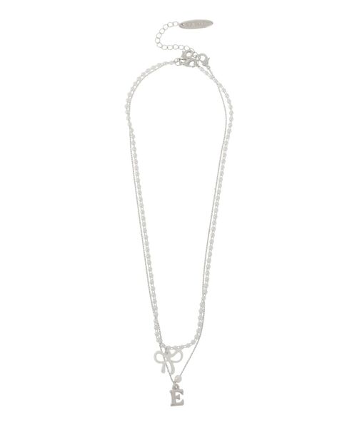 EATME(イートミー)の「パールリボンネックレス(ネックレス・レディース・シルバー/ゴールド・FREE)」の1枚目の写真