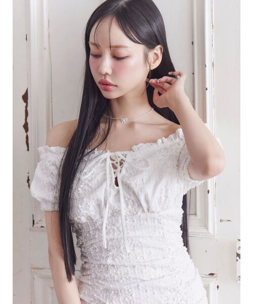 EATME(イートミー)の「パールリボンネックレス(ネックレス・レディース・シルバー/ゴールド・FREE)」の7枚目の写真