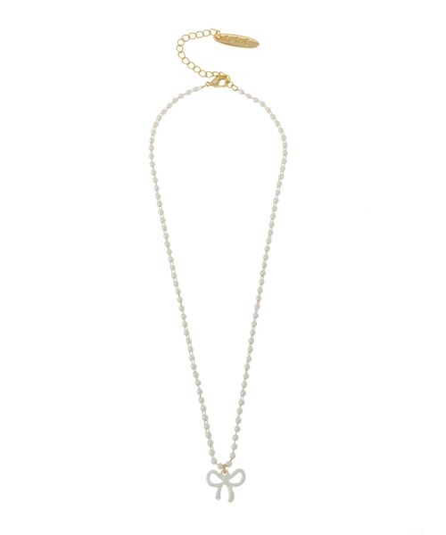 EATME(イートミー)の「パールリボンネックレス(ネックレス・レディース・シルバー/ゴールド・FREE)」の11枚目の写真