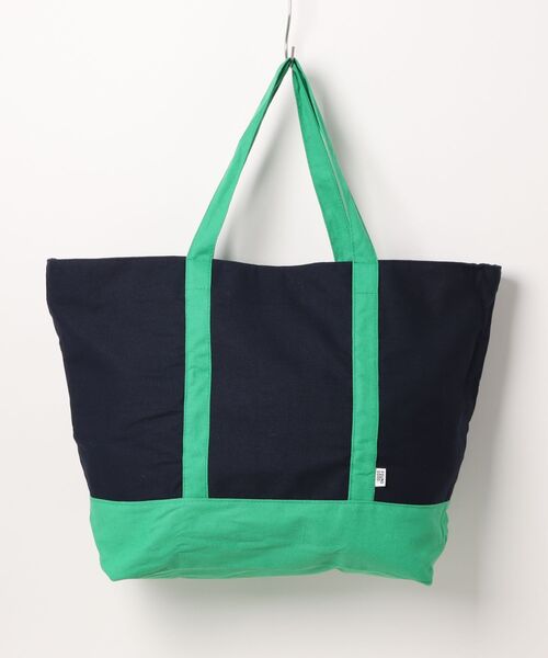 FOUND GOOD（ファウンドグッド）の「ホレイビックトート（トートバッグ・レディース・ネイビー/アイボリー・FREE）」の2枚目の写真