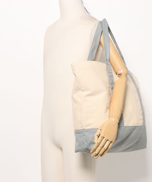 FOUND GOOD（ファウンドグッド）の「ホレイビックトート（トートバッグ・レディース・ネイビー/アイボリー・FREE）」の7枚目の写真