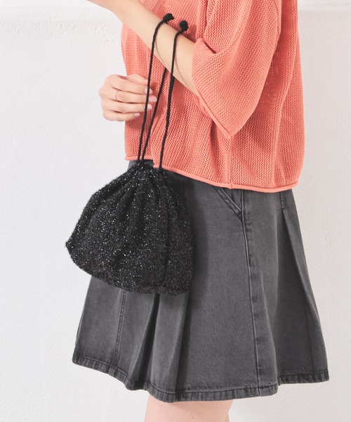 Honeys(ハニーズ)の「クリアハンドバッグ(ハンドバッグ・レディース・シルバー/アイボリー/ブラック・FREE)」の12枚目の写真