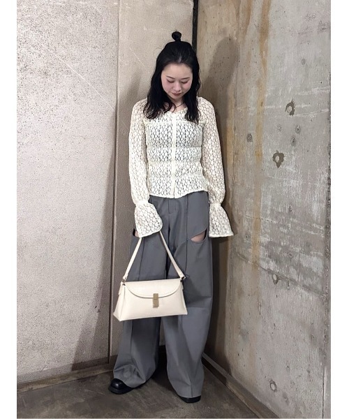 PUFFY SHIRRING CUT TOPS パフィー シャーリング カット