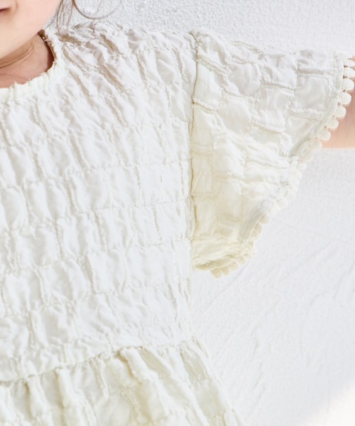 pairmanon（ペアマノン）の「シボ素材 ピコレース ショート丈 セットアップ（セットアップ・キッズ・アイボリー/ブラック/ラベンダー・130/110/120/140/90/150/100）」の13枚目の写真