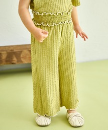 sea and shells by pairmanon | 【sea and shells by pairmanon】シボ素材 メロー ワイドパンツ(その他ベビーウェア)