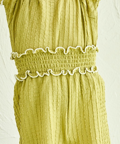 sea and shells by pairmanon(シーアンドシェルズバイペアマノン)の「【sea and shells by pairmanon】シボ素材 メロー ワイドパンツ(その他ベビーウェア・キッズ・グリーン系その他/ベージュ/ブラウン・100/80/110/90)」の18枚目の写真