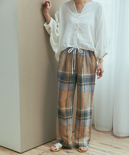 ARTS&SCIENCE チェックリネンパンツ 楽天市場】ARTS & SCIENCE（ズボン・パンツ｜メンズファッション）の通販