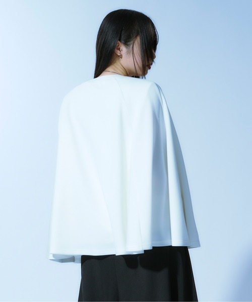 Ellno Loset(エルノロゼット)の「ケープスリーブポンチプルオーバー(Tシャツ/カットソー・メンズ・オフホワイト/ブラック・MEDIUM/SMALL/LARGE)」の18枚目の写真