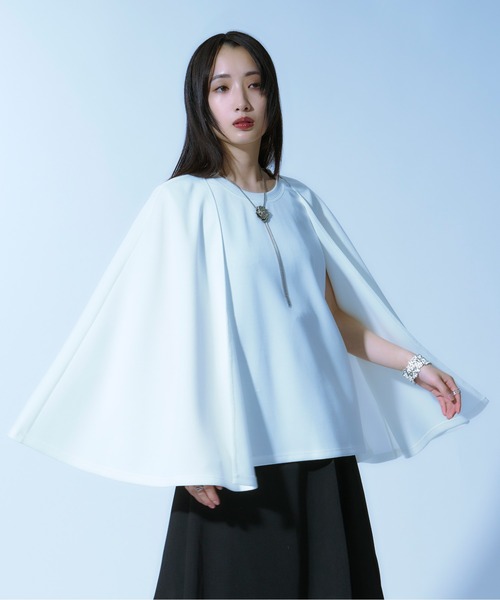 Ellno Loset(エルノロゼット)の「ケープスリーブポンチプルオーバー(Tシャツ/カットソー・メンズ・オフホワイト/ブラック・MEDIUM/SMALL/LARGE)」の20枚目の写真