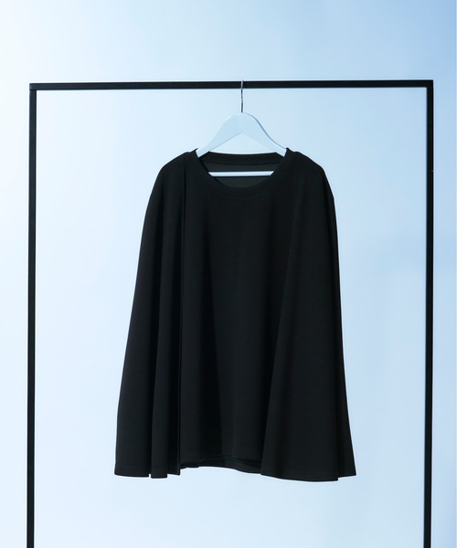 Ellno Loset(エルノロゼット)の「ケープスリーブポンチプルオーバー(Tシャツ/カットソー・メンズ・オフホワイト/ブラック・MEDIUM/SMALL/LARGE)」の12枚目の写真