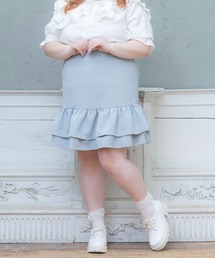 二段フリルスカート