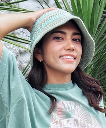 BILLABONG | BILLABONG レディース CROCHE HAT STRIPE ハット 【2025年春夏モデル】/ビラボンコットンクロシェハット(ハット)