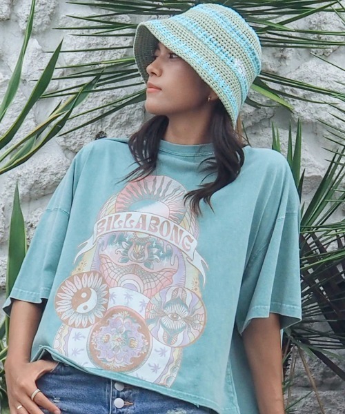 BILLABONG(ビラボン)の「BILLABONG レディース CROCHE HAT STRIPE ハット 【2025年春夏モデル】/ビラボンコットンクロシェハット(ハット・レディース・アイボリー/ブラック/グリーン系その他・FREE)」の19枚目の写真